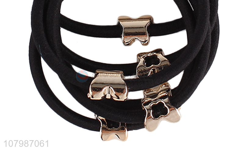 High quality black headband with gold beads for ladies