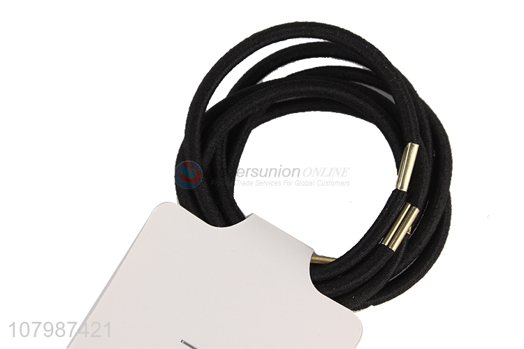 Factory direct sale black headband with beads for ladies