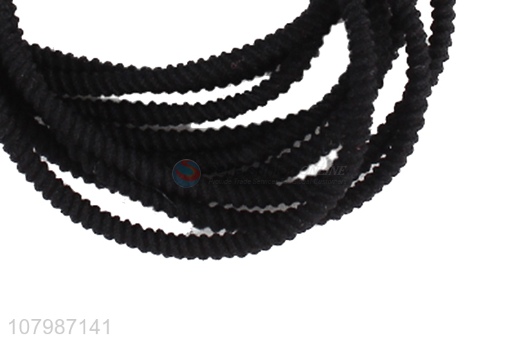 Hot sale black pearl head rope ladies temperament hair accessories