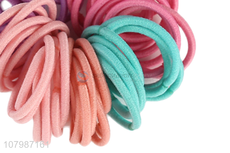 Good sale multi-color simple temperament rubber band hair accessories for ladies