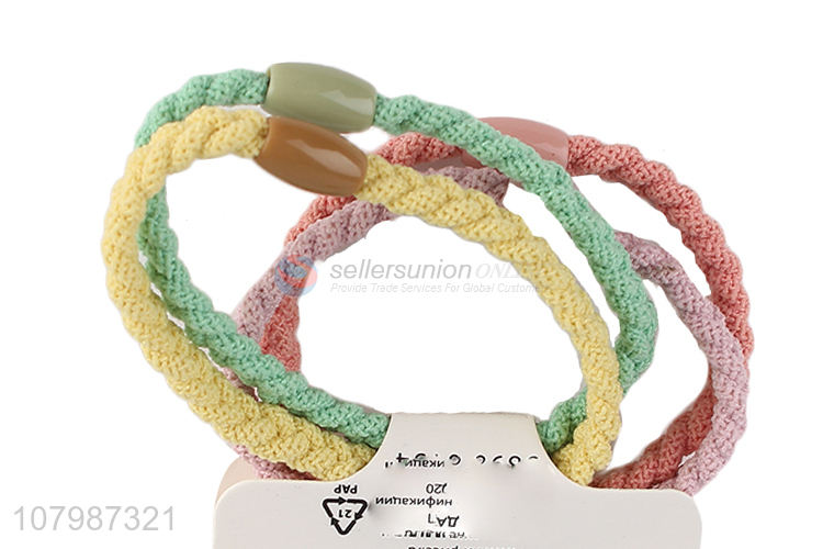Wholesale multicolor head rope ladies hair accessories set