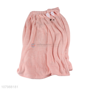 China factory pink cute soft bath towel for daily use