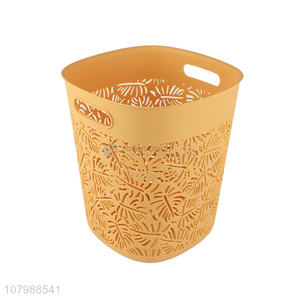 New arrival fashionable hollowed out plastic <em>garbage</em> <em>can</em> waste paper basket