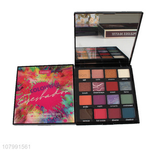 New Design 16 Colors Eyeshadow Palette With Makeup Mirror
