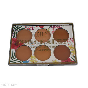 Good Quality Rectangle 6 Color Concealer Palette For Sale