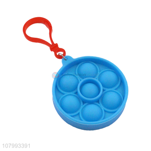 Wholesale Silicone Push Pop Bubble Decompression Toys Keychain