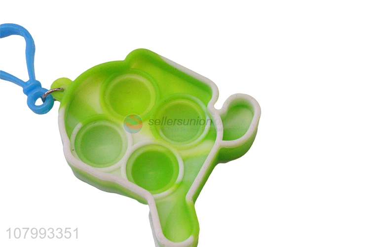 Hot Selling Simple Dimple Push Bubble Toy With Key Chain