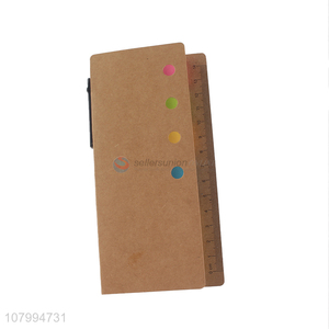 Good selling color sticky notes and ballpoint pen set for students
