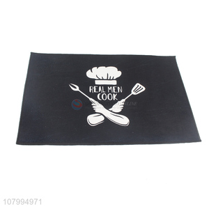 Low price black non-slip floor mat universal kitchen <em>rug</em> wholesale