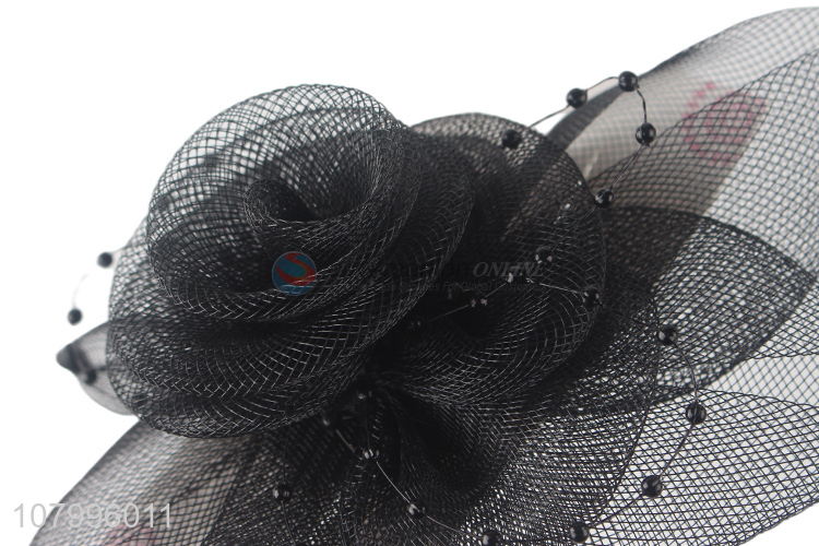 Online wholesale handmade tulle hair clip vintage veil hairpin for ladies