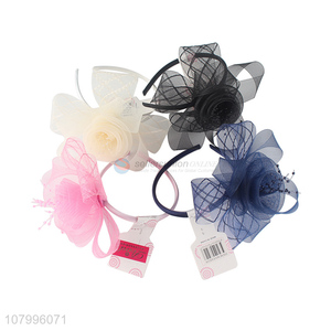 Wholesale flower fascinator hair hoop wedding tea party fascinator headband