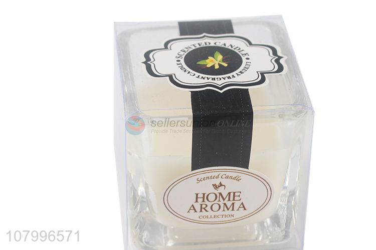 Delicate Design Glass Cup Aroma Candle Handmade Scented Candles