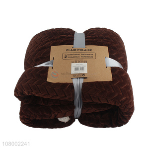 High Quality Comfortable Double Layer Lambs Wool Blanket