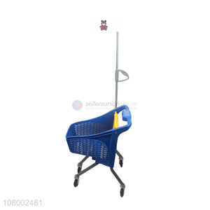 Factory supply 4 wheels plastic children <em>shopping</em> <em>trolley</em> small hand cart