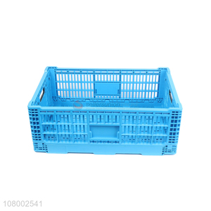 Wholesale from China folding plastic storage basket unbreakable turnover crates