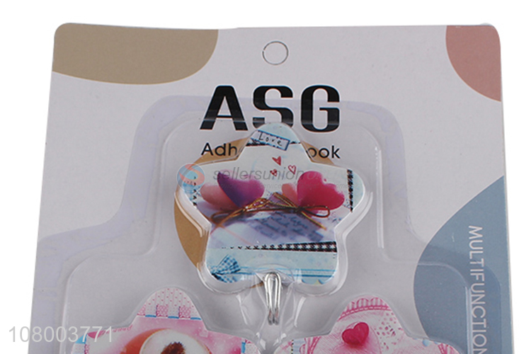 Hot selling adhesive wall hooks punch free bathroom towel hooks