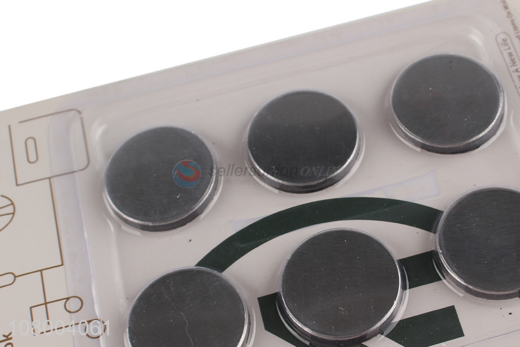 China wholesale simple round fridge magnet metal fridge stickers