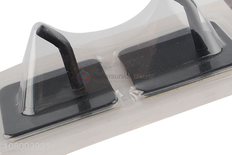 Yiwu market adhesive wall hooks stainless steel bathroom towel hooks