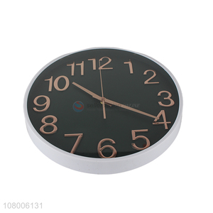 Yiwu wholesale modern minimalist wall clock bedroom silent clock