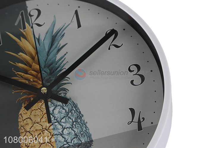 Top quality white round wall clock creative household wall clock