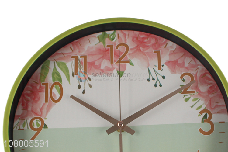 Factory direct sale green wall clock home decoration clock