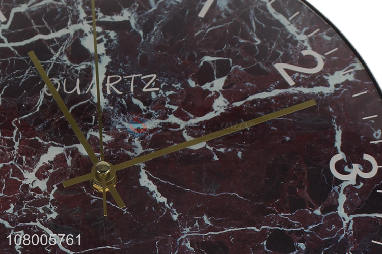 Popular products imitation marble wall clock modern home wall clock