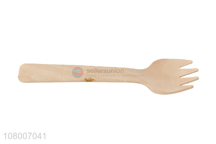 China products eco-friendly packed travel wooden fork wholesale