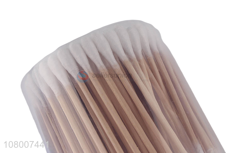 China products personal care wooden handle disposable cotton swabs