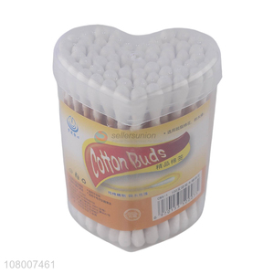 Most popular soft disposable wooden stick cotton swabs for personal cleaning