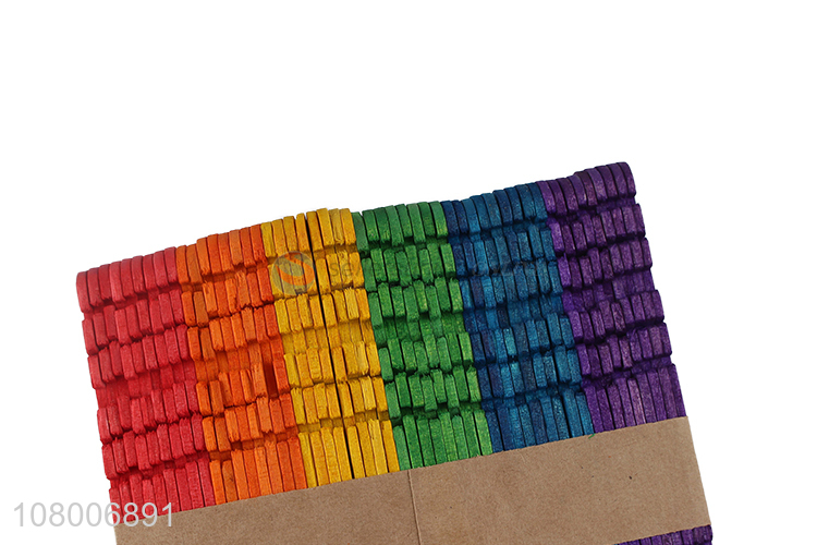 Latest products colourful disposable wooden ice cream stick
