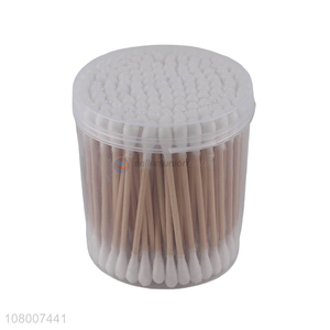 China products personal care wooden handle disposable cotton swabs