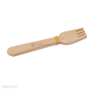 Low price travel outdoor <em>disposable</em> wooden food <em>fork</em> for sale