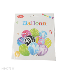 Popular products multicolor festival rubber balloon set wholesale