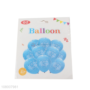 China factory blue boy party rubber balloons set with high quality