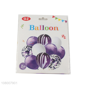 Wholesale from china 10pieces party rubber balloon set