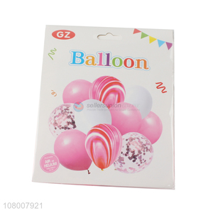 Yiwu factory 10pieces good quality party decoration rubber balloons