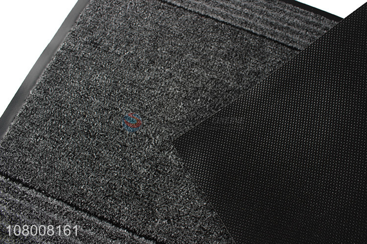 Good wholesale price fashion striped floor mat home dustproof doormat