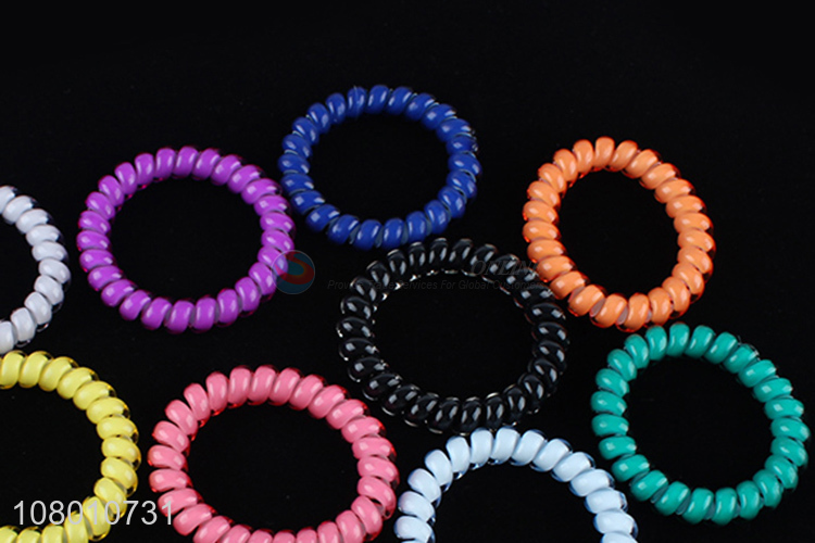 Wholesale Colorful Hair Ring Hair Rope Telephone Cord Hair Tie