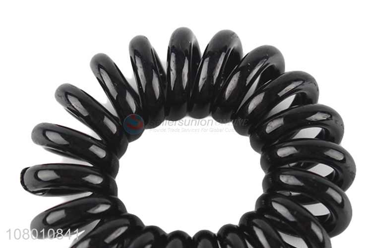 Wholesale Black Hair Ring Telephone Cord Hair Ties For Women