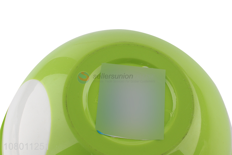 Factory wholesale green plastic bowl kitchen rice bowl