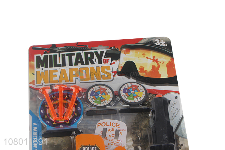 Recent design children role playing  police toy kit with toy gun