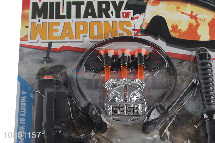 China supplier boys plastic toy gun set girls plastic police toys