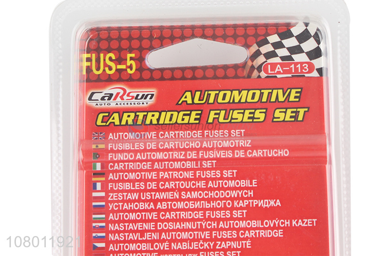 Yiwu wholesale car accessories automotive cartridge fuses set