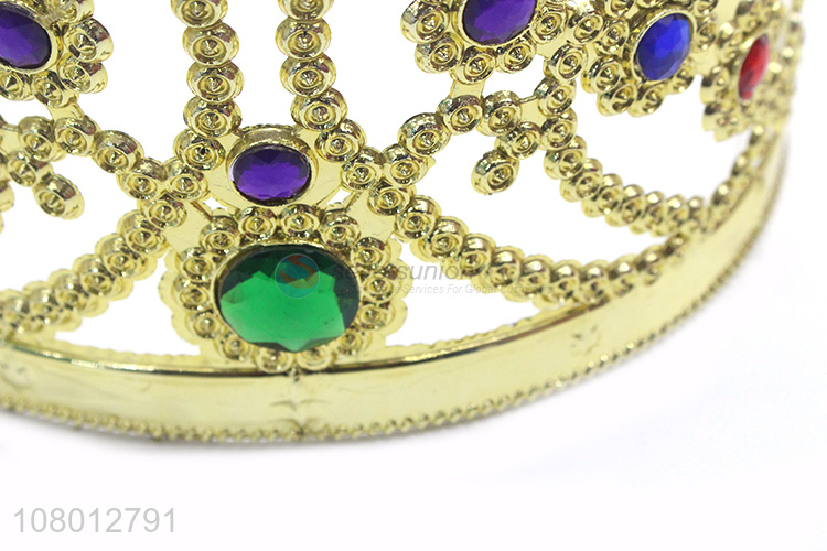 Yiwu wholesale fashion girls headwear plastic crowns tiaras