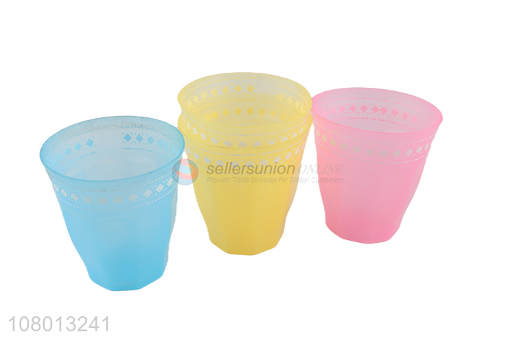 Good quality multicolor plastic water cup mouthwash cup