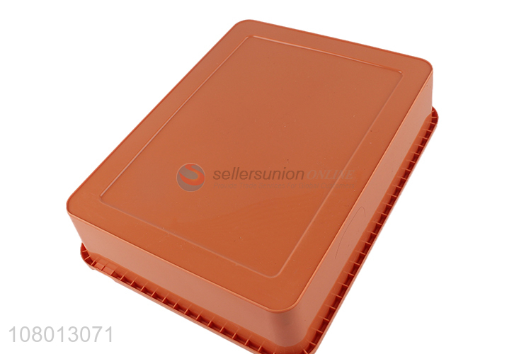 Yiwu wholesale orange plastic box multifunctional storage box