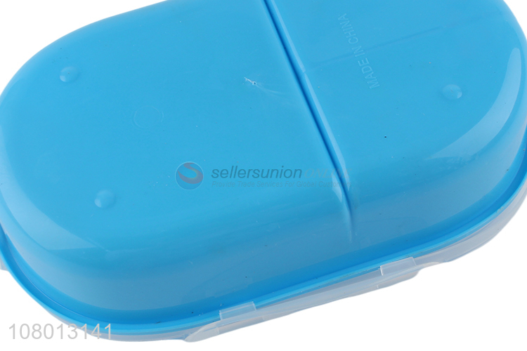 High quality blue plastic crisper cartoon lunch box