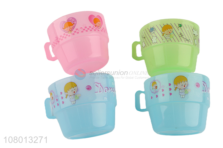 New Multicolor Plastic Cup for Children Drinking Cup