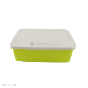 High quality green plastic universal storage box with lid