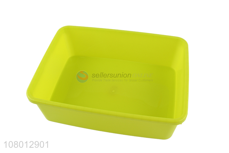 High quality green plastic universal storage box with lid